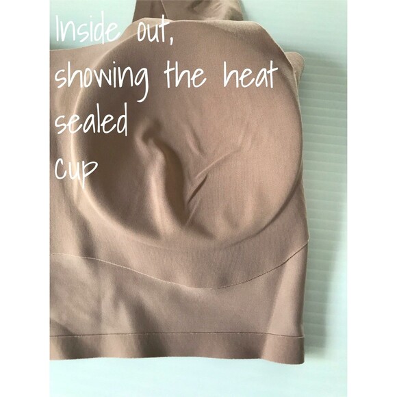 Calvin Klein Invisibles Bra Scoop Neck Lightly Lined Mocha XS - Picture 7 of 8